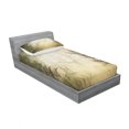 thumbnail image 3 of Mystic Forest Bedding Set with Sheet & Covers, Misty Mystical Spot Deep down in the Woodlands Sunbeams, Printed Bedroom Decor 2 Shams, 4 Sizes, Pale Yellow Black, by Ambesonne, 3 of 3