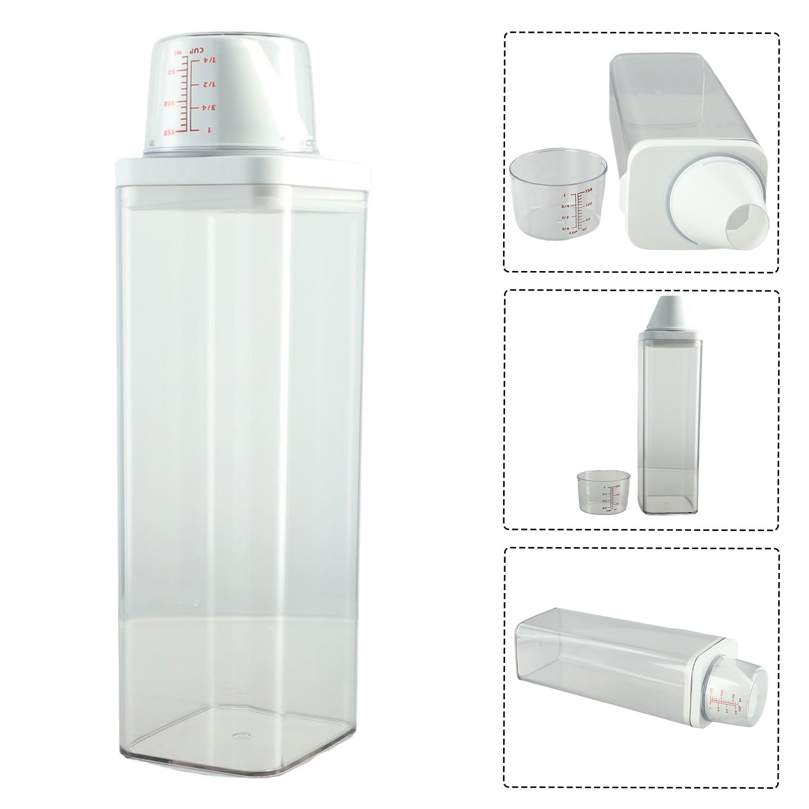 1 Pièce Boîte De Rangement Hermétique Pour Lessive En Poudre Avec