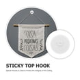 thumbnail image 3 of 20pcs No Drill Small Adhesive Heavy Duty Multi function Convenient Ceiling Hooks, 3 of 8