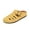 Yellow, variant on Orthopedic Clog Mules for Women, Arch Support Slip On Cushioned Slides, Soft Suede Woven Casual Backless Sandals Green