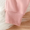 thumbnail image 5 of Splozh Newborn Baby Boy Clothes Toddler Baby Boy Girl Clothes Solid Color Long Sleeve Pullover Sweatshirt Jogger Pants Set 2Pcs Spring Outfit Pink,18-24 Months, 5 of 9