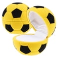 thumbnail image 1 of Here's a polished and engaging product description for your **2pcs Soccer Ring Box Cute Football Shaped Jewelry Holder**:\n\n \n\n⚽ **2pcs Cute Soccer, 1 of 2