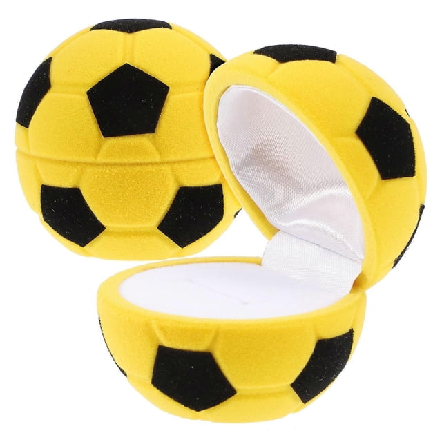 Here's a polished and engaging product description for your **2pcs Soccer Ring Box Cute Football Shaped Jewelry Holder**:\n\n \n\n⚽ **2pcs Cute Soccer