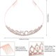 thumbnail image 4 of Corona de 50 cumpleaños para mujer, corona de tiara con diamantes de imitación, kit de cumpleaños 50 & Fabulous, decoración de cumpleaños para mujer de 50 años (blanco), 4 of 5