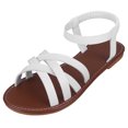 thumbnail image 1 of Sandalias planas cómodas sandalias de vestir con punta abierta zapatos para caminar para mujer, 1 of 9