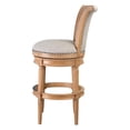 thumbnail image 3 of Home Square Wood Bar Height Swivel Barstool in Weathered Oak - Set of 3, 3 of 7
