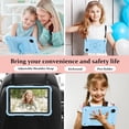 thumbnail image 5 of FJLBDE Case for Samsung Galaxy Tab A11 / Tab A9 8.7 Inch 2025/2023 with Butterfly Stand, Shockproof Protective Tablet Cover with Shoulder Strap for Kids Girls, Blue, 5 of 5
