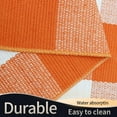 thumbnail image 5 of Neighborly Nook Cotton Buffalo Plaid Rug 3'x5' Orange and White Checked Rug Washable Doormats Indoor Outdoor Rugs for Layered Front Door Mats, Porch, Kitchen, Farmhouse, Entryway, 5 of 18
