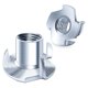 thumbnail image 1 of 60 Tuercas en T de 5/16-18, Tuercas en T de 5/16, Tuercas de 4 Garras para Pernos y Ruedas de Varilla, Tuercas de Hardware, Soportes de Escalada y Muebles, 1 of 5