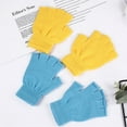 thumbnail image 5 of Dndkilg Cold Weather Glove for Women Men Biking Half Finger Ladies Elastic Cuff Thick Gloves for Teen Girls Fingerless Knitted Mitten Army Green, 5 of 8