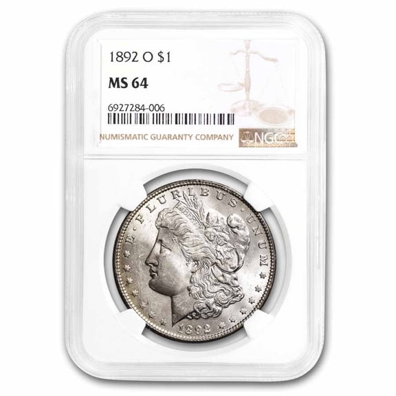 1892-O Morgan Dollar MS-64 NGC
