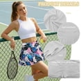 thumbnail image 6 of Xoenoiee Tropical Monstera Palm Leaves Print Womens Tennis Skirt High Waisted Golf Skort with 2 Pockets Stretchy Pleated Athletic Skirts for Workout Pickleball Running, Size 2XL, 6 of 7