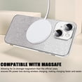 thumbnail image 4 of for iPhone 13 Magnetic Glitter Case Compatible with MagSafe,Full Protection Slim Shockproof Anti-Scratch Case with Camera Lens Protector Logo View Dust-Proof Net for Women Gold, 4 of 13