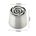 thumbnail image 5 of Shoreew Oversized Russian Piping Tip Set Decorative Marshmallow Nozzle Stainless Steel Flower Nozzles for DIY Baking 3D Bouquets Roses And Patterns Cake Decoration Supplies, 5 of 7