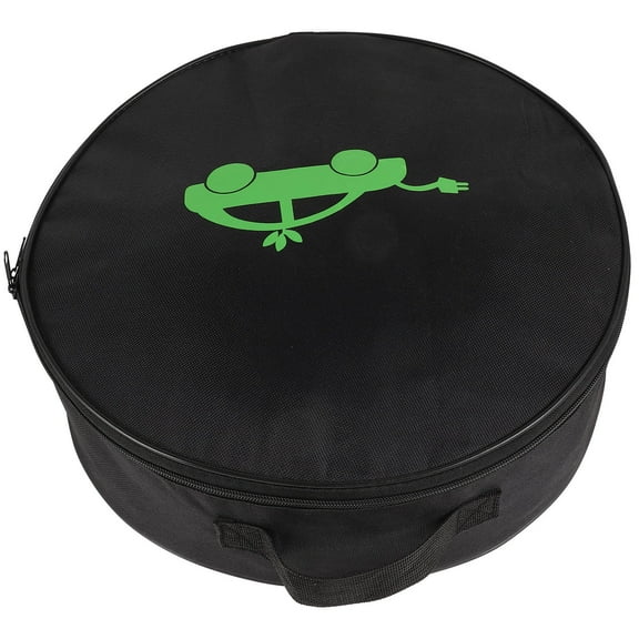 Clispeed Ev Charger Organizer Bag Black for Car Trunk Storage with Portable Design and Protective Case