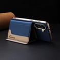 thumbnail image 4 of 2 in 1 Detachable PU Leather Wallet Case Compatible with Samsung Galaxy A36 5G, RFID Blocking Magnetic Shockproof Protective Phone Cover Stand + Card Holder, Support Wireless Charging, Darkblue, 4 of 12