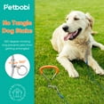 thumbnail image 7 of Petbobi Dog Tie Out Stake, 16'' Heavy Duty Dog Anchor for Yard Spiral Stake for Dogs up to 120lbs, Orange, 2 Set, 7 of 7