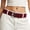 Red, variant on Women's Vintage Wide Suede Waist Belt, Thick Brown Leather Western Belt for Jeans Dresses