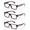 Brown, variant on 3 Pairs Classic Basic Simple Geeky Comfortable Stylish Reading Glasses with Lanyard