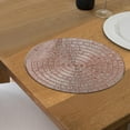thumbnail image 3 of Set De Table Rond En Pvc Dentelle Rose - Lot De 12, 3 of 3