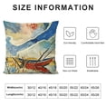 thumbnail image 5 of YINGXI Wassily Kandinsky with Two Poplars The Waterfall Decorative Cushion Covers for Sofa Couch 24x24in, 5 of 5