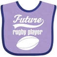 thumbnail image 3 of Inktastic Future Rugby Player Boys Baby Bib, 3 of 4