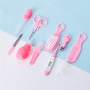 Happon 10 Pcs/Set Baby Care Products Portable Infant Health Kit for Baby Care Keep Healthy and Clean Baby Supplies Pink