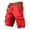 Red, variant on Mens Cargo Pants Straight Leg Casual Work Comfortable Lightweight Spring Summer Fall Trousers Beige L