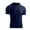 Navy B, variant on WRKEKC Workout Shirts for Men Solid Color Short Sleeve Round Neck Athletic T Shirt Gym Base Layer Top Comfortable Performance Fabric