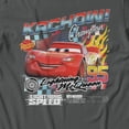thumbnail image 3 of Disney Pixar Cars McQueen Kachow Champion Retro Men's T Shirt (Charcoal, S-XXXL), 3 of 4