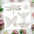 thumbnail image 3 of Plantilla para pintar mariposas (30 x 30 cm), reutilizable, para dibujar libélulas, abejas, mariquitas y polillas. Manualidades DIY., 3 of 9