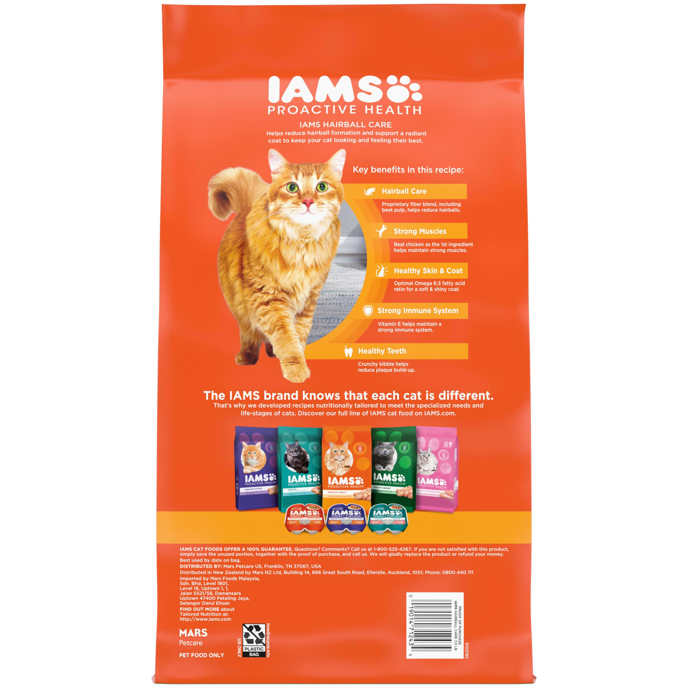 Iams Proactive Health Chicken Salmon Hairball Care Dry Cat Food photo 2
