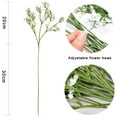 thumbnail image 2 of Real Touch Artificial Gypsophila 12Pc Flor de seda blanca para boda, fiesta, novia, decoración de oficina oso de fresa Juguete, 2 of 6