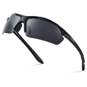 Xagger Polarized Wrap-Around Sport Sunglasses