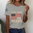 thumbnail image 2 of MEICHEN 4th Of July Shirts For Women Summer USA Star Stripes Graphic Tees Patriotic Blouse 250 Anniversary USA Shirt, 2 of 6