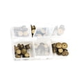 thumbnail image 3 of veasfak 80x Metal Locking Pin Backs Clasp Locking Pin Keepers Jewelry Accessories Bulk Bronze, 3 of 5