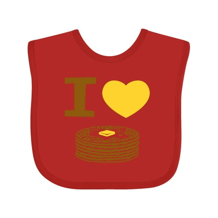 

Inktastic I Love Pancakes Gift Baby Boy or Baby Girl Bib
