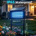thumbnail image 5 of Solar Bug Zapper Outdoor, 4500V-1 Acre Mosquito & Fly Killer Lamp, Waterproof Insect Control for Garden, Patio, 5 of 12