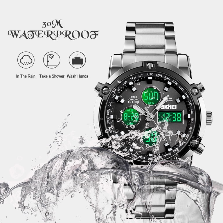 SKMEI Men's Military Analog-Digital Chronograph Watch photo 3