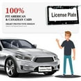 thumbnail image 6 of 1PC Black License Plate Frames with Black - White Polka Dot Pattern and Mounting Accessories License Plate Frames 2 Holes 6. 3x12. 2inch(16x31cm), 6 of 8
