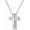 C-White, variant on SOULMEET Matching Cross Couple Crosses Necklace with Diamond Cut CZ Always Be with You Silver Faith Crosses Set Necklace for Mother Family Sisters Friends Relationship