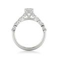 thumbnail image 3 of Silvago Jewelry Emerald Cut 1.7 Ct Moissanite Solitaire Ring - Hidden Halo with Accent Moissanite - 14K White Gold Plated Jewelry, 3 of 3