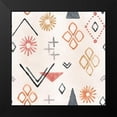 thumbnail image 2 of June, Dina 20x20 Black Modern Framed Museum Art Print Titled - Kasbah Crush Pattern VIIA, 2 of 5