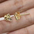 thumbnail image 4 of Mooneye 0.25 Ctw Natural Diamond Polki Studs 925 Sterling Silver Gold Plated Women Gifts Earrings, 4 of 6