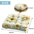thumbnail image 7 of Boho Sunflower Aesthetic Pillow&nbsp;– 22x22 Inch Boho Cushion, Earthy Tones, Supportive for Back Pain Relief, 7 of 7