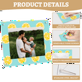 thumbnail image 4 of Lemon Pattern Acrylic Picture Frame, Horizontal Tabletop Display for 4x6 5x7 8x10 Pictures, Citrus Themed Acrylic Frame, 4 of 10