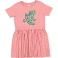 thumbnail image 3 of Inktastic Happy Earth Day with Leaves Girls Toddler Dress, 3 of 5