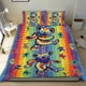 thumbnail image 1 of Osos Bailarines Conjunto de sábanas temático, trío de piezas, cómodo y amigable con la piel, diseño único, regalo de decoración para el hogar para familiares, amigos y fans,173cm *218cm, 1 of 6