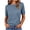 Navy, variant on Maplenight Womens Basic Crew Neck T Shirts Knit Short Sleeve Tops Soft Casual Layering Everyday Office Work Summer Tops