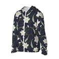 thumbnail image 2 of Daiia Lilies Flowers UPF 50+ Sun Protection Hoodie Jacket Lightweight Long Sleeve Sun Shirt for Women Men with Pocket Hiking Outdoor-Medium, 2 of 9